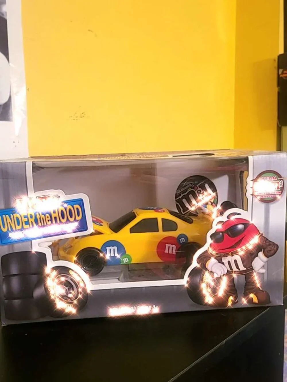 Vintage Red M&M Candy Car